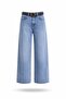 Blue Belted Tensel Denim Trousers
