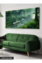 Swans Floating on the Lake One Piece Canvas - Canvas Art Print