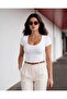 Women's Square Neck Bodysuit - 2
