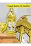 Ramadan Golden LED Lantern – Battery Operated Islamic Decorative Hanging Light for Ramzan & Eid Home Décor, Indoor Outdoor Festive Lantern (No Installation Required) - 2