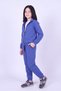 Girl's High Collar Zippered Waist Tie Elastic Leg Sweatpants Set - 2