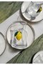 12-Piece Lemon Tea Set with Lemon Decorated Tea Cups and Gold Porcelain Tea Plates - 3