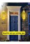 Ramadan Golden LED Lantern – Battery Operated Islamic Decorative Hanging Light for Ramzan & Eid Home Décor, Indoor Outdoor Festive Lantern (No Installation Required) - 7