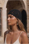 Women's Sun Braided Hair Cap Black - 3