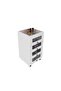 Eldon Make Up Storage Cabinet Durable Vanity Table |Dressing Table | Makeup Table | Desk With Storage Modern Design Bedroom Furniture L 45x45x84 Cm White - 2