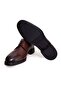 Brown Lace-Up Genuine Leather Men's Shoes - 3