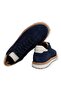 Dark Blue Color Lace-Up Genuine Leather Men's Shoes - 2