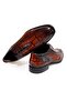 Brown Lace-Up Genuine Leather Men's Shoes - 2