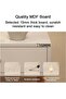 White Bedside Table, Modern Simple Wooden Nightstand, Bedroom Storage Night Table with Drawers, Suitable for Bedroom, Living Room, Study Room (Double Drawer) - 8