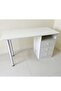 Deal fashionhome Modern Design Computer Desk Simple Rectangular Writing Study Table with Storage Drawers Workstation Table for Bedroom Home Office 120x48x73 cm - 4