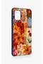 Samsung A31 Compatible Orange Lily Patterned Silicone Case - 3