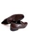 Brown Laceless Genuine Leather Men's Shoes - 2