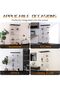 Glass Display Cabinet with 4 Shelves, 2 Doors Curio Cabinets for Living Room, Bedroom, Office, Black Floor Standing Glass Bookshelf, Quick Installation - 5