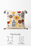Yıldız Bohemian Punch Embroidered Throw Pillow Cover (Without Inner Filling) - 6