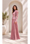 Sequin Embroidered Jacket and Pleated Skirt Two-Piece Evening Dress Set