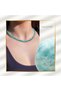 Touchs Collection 100% Natural Amazonite Necklace (Silver Color) - the Stone of New Beginnings - 3