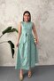 Mint Beli Drawstring Belted Dress - 2