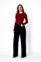    Black Wide Leg Jeans Trousers