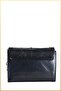 Dimy Women's Stone Lock Chain Strap Shoulder Bag - Black - 4