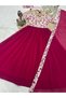 Maroon Kalamkari Style Faux Georgette Traditional Outfit - FFT8147 | Maroon-Size:XL-42-Inches - 3
