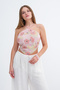 Stone Embellished Asymmetrical Cut Bustier A3083 - 4