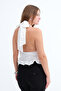 Halter Neck Buttoned Blouse A18600 - 6