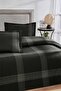 Ranforce -Melange Black- Single Duvet Cover Set with Elastic Sheets - 2