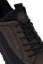 Men's Gray Lace-Up Nubuck Leather Sneaker Wm720012Dn - 8