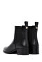 Women's Black Thick Heeled Chelsea Boots Wf240005Sv - 7
