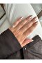Silver Color Blue Stone Pinky Ring - 3