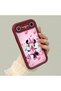 Tecno Pova Slim Compatible Case Camera Protector Minnie Pattern Maroon Lover Couple Silicone Phone Case - 3