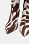 Allbucks Pull* Bear* Genuine Calfskin Zebra Pattern Heeled Boots Abpnb00015 - 5