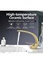 Bathroom Sink Faucet New Model Waterfall Matte Gold Color Imported with 7 Years Warranty - 5
