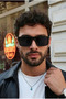 Angeles High Quality Bone Black Ultra Light Unisex Sunglasses with Uv400 Filter - 2