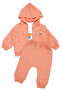 Baby Girl White Orange Tulip Rainbow Patterned Cardigan 3-Piece Set - 2