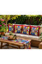 Milano Series, Suede Fabric Red Fringed 5-Piece Combination Throw Pillow Cover and Runner Set (5 Pieces) - 2