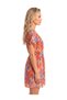 Donlaritta Women's Patterned Beach Pareo Beach Dress, V-Neck Relaxed Fit Kimono - 2
