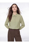Alita City Lcw Modest Green Women's Shirt Tunic with a Difference
