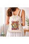 Rabbit Drawstring Linen Bag C259