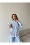 Women's Oversize Shirt with Beading on Front, Back and Sleeves - 6