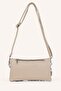 Women's Chain Detailed Leather Look Crossbody Bag I7885Axns - 4