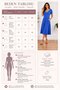 Women's short sleeve v-neck ribbed detail midi viscose dress - 6