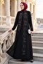 Beaded Stones Plus Size Mother's Dress Black Hm2952 - 8