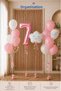 7 Year Old Birthday Balloon Set |   Pink Girl Concept |   Folyo Rakam Bulut |   Birthday Special Day Decoration