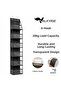 Behind-The-Door Organizer 6-Compartment Hanging Cabinet Organizer Multi-Purpose Behind-The-Door Shelf Black - 3