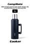 Campmate 2 Liter Stainless Steel Thermos Black Ckr2128