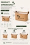 Jute Fabric Organizer Basket 34X24X20 cm Open Mouth Organizer Basket Shelf Cabinet Bathroom Organizer - 7