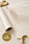 10 Pieces of Gold Polka Dot Wrapping Paper 70X100 cm Gift Wrapping Paper White Background - 2