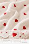Muslin Textured Heart Patterned Multi-Purpose Baby Blanket 90X100 cm - 4