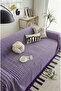 Cotton Fringed Sofa Cover|Multipurpose Cover|Sofa Shawl|Sleeves Covering|Extra Large|180x350 - 2